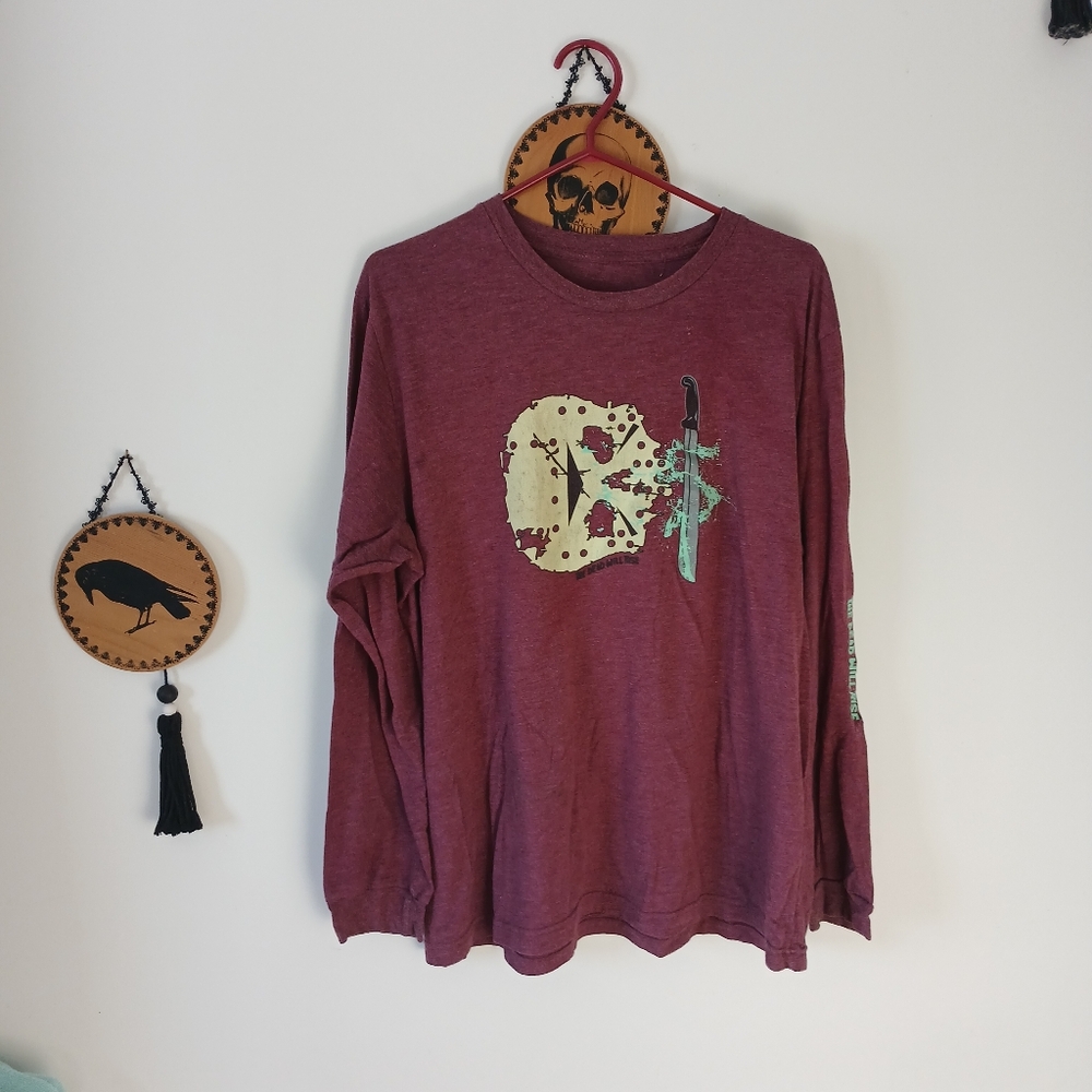Mens Long Sleeve Shirt Dead Cash Clothing
